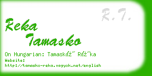 reka tamasko business card